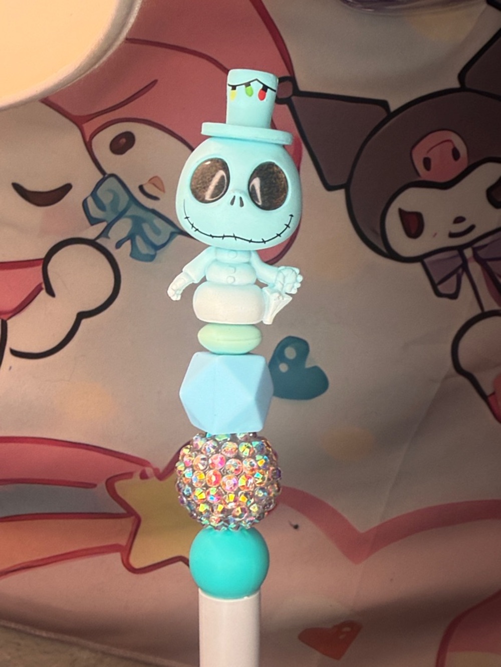 Light Blue Skeleton pen